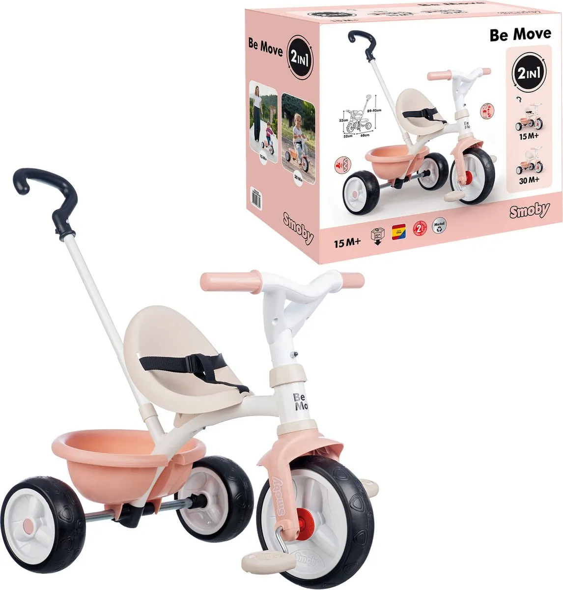 Smoby Be Move Driewieler - Roze