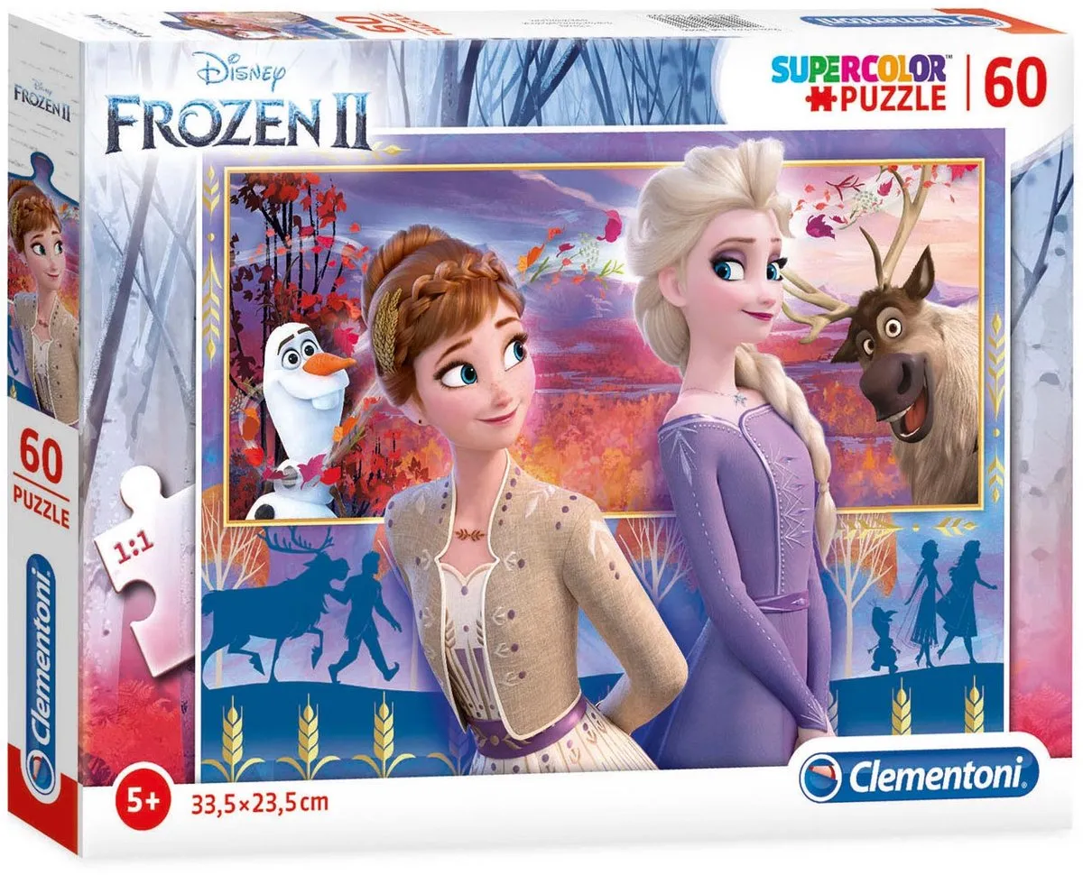 Clementoni Frozen 2 Kinderpuzzel 60 Stukjes - Multicolor