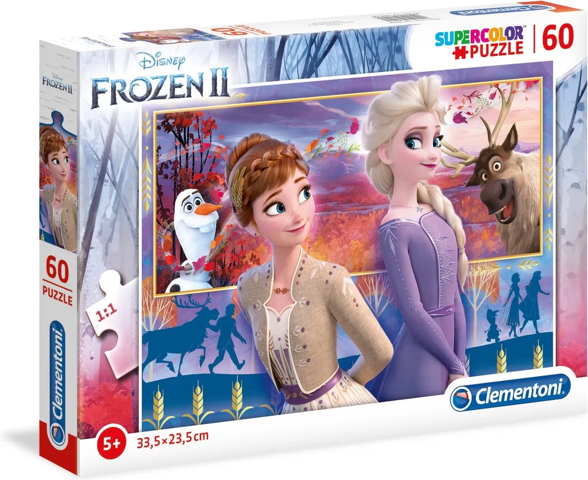 Clementoni Frozen 2 Kinderpuzzel 60 Stukjes - Multicolor