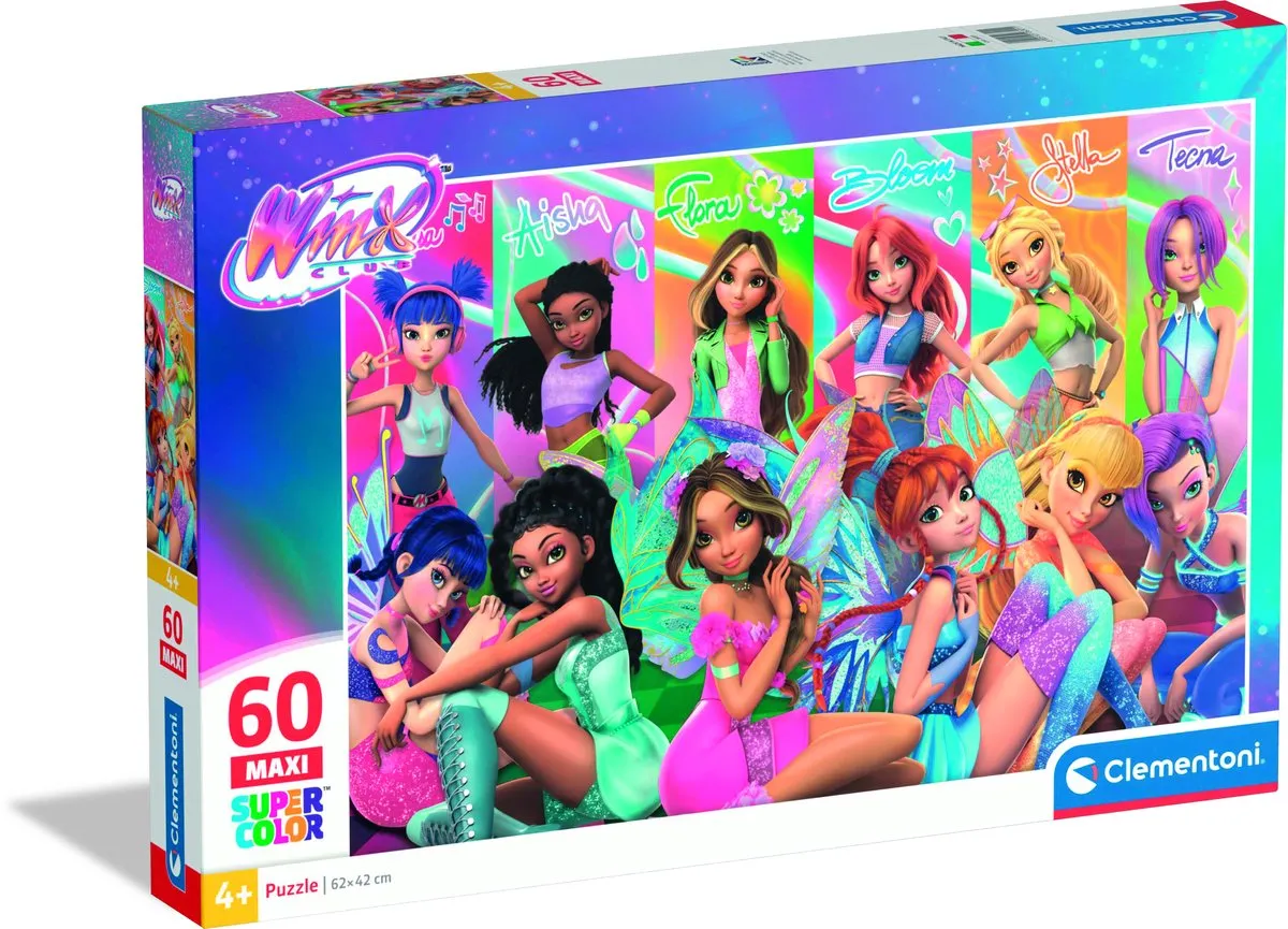 Clementoni Winx Club Puzzel 60 Stuks - Maxi - Multikleur - afbeelding 6 van 6