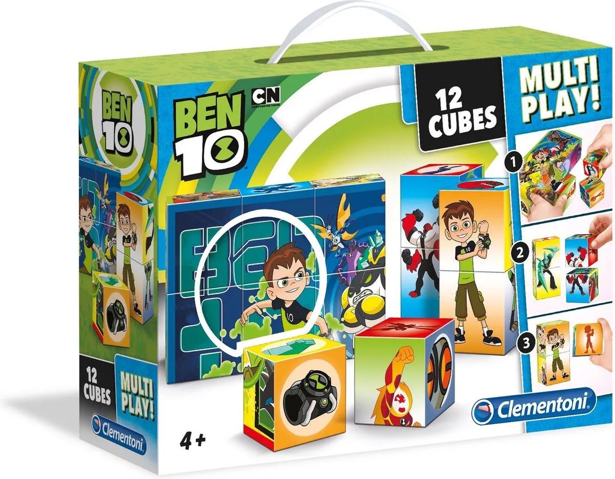 Clementoni Ben 10 Junior Blokkenpuzzel 18cm - 6-delig Multicolor