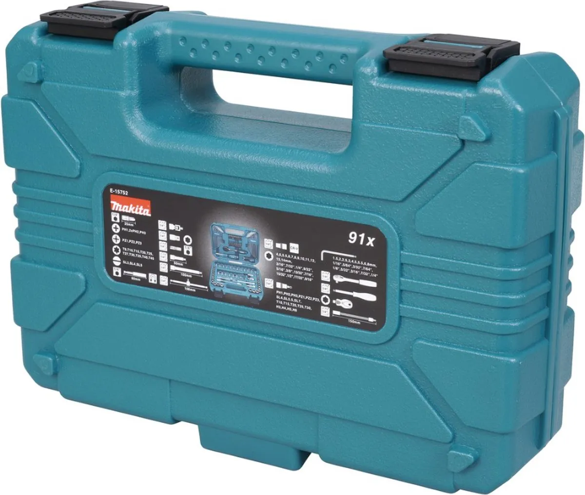Makita E-15752 Handgereedschapsset 91-delig
