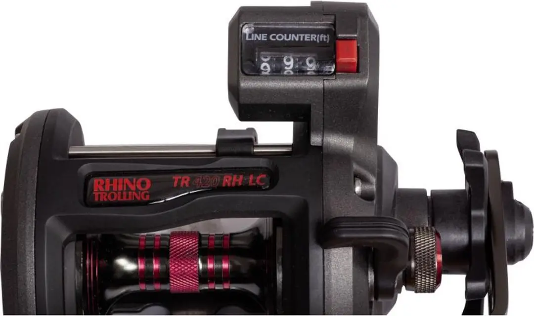 Rhino Trolling TR 410 RH-LC Reel - 4 Lagertjes - Zwart