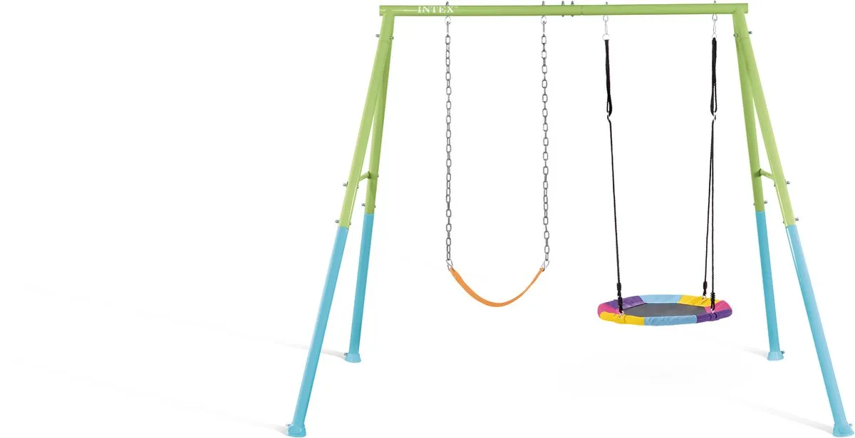Intex Saucer & Swing Twee Activiteiten Schommelset - Grijs