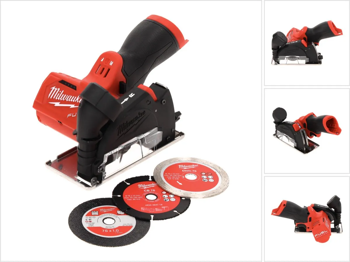 Milwaukee M12 FCOT-0 Accu Haakse Slijper - Koolborstelloos 76mm
