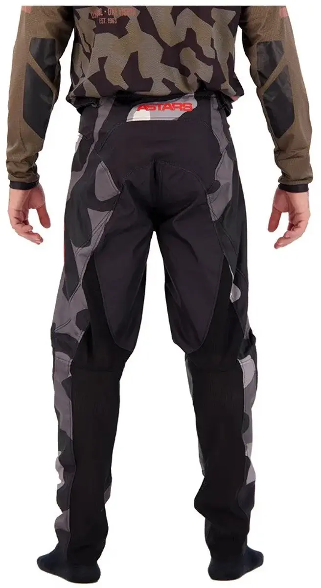 Alpinestars Racer Tactical Broek - Maat 30 - Grijs Camo Rood Fluo