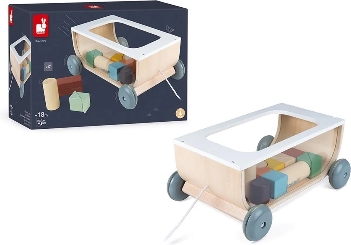 Janod Sweet Cocoon Blokkenkar