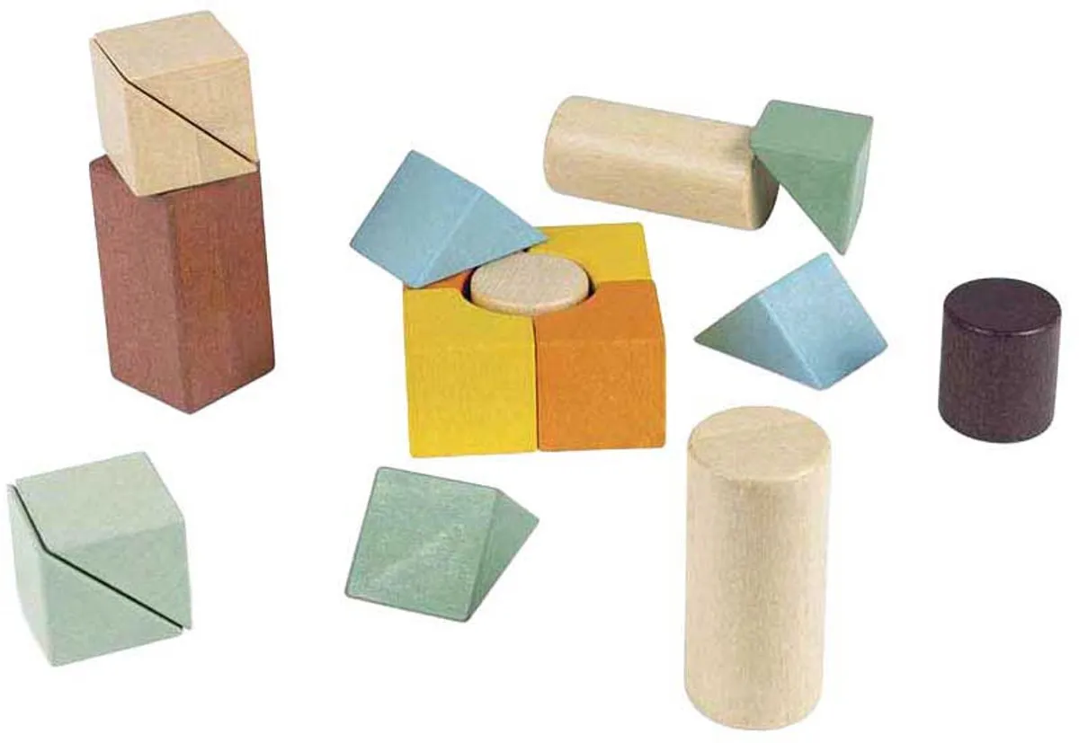 Janod Sweet Cocoon Blokkenkar - 17 Houten Blokken - Multi