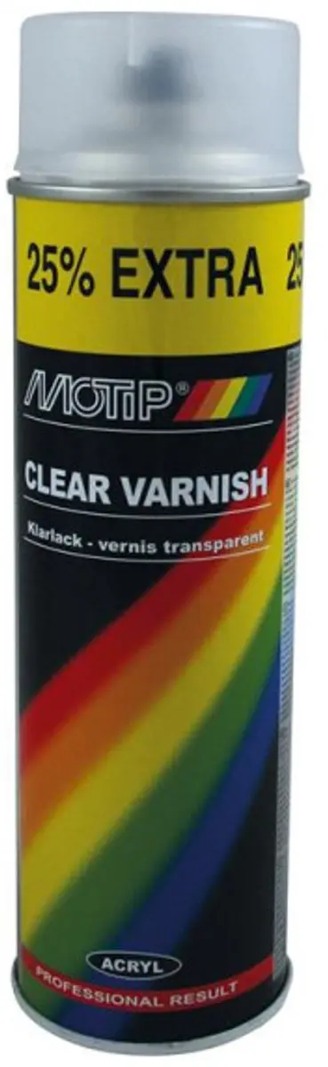 Motip Clear Varnish 400ML - Meerkleurig