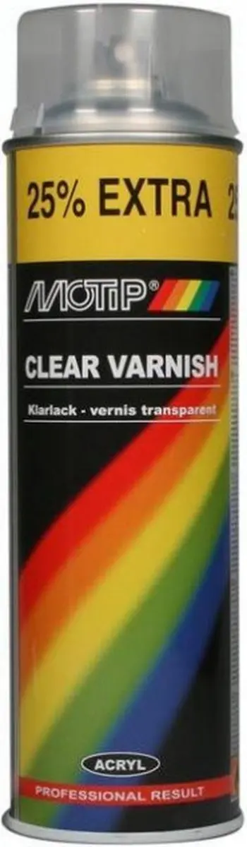 Motip Clear Varnish 400ML - Meerkleurig