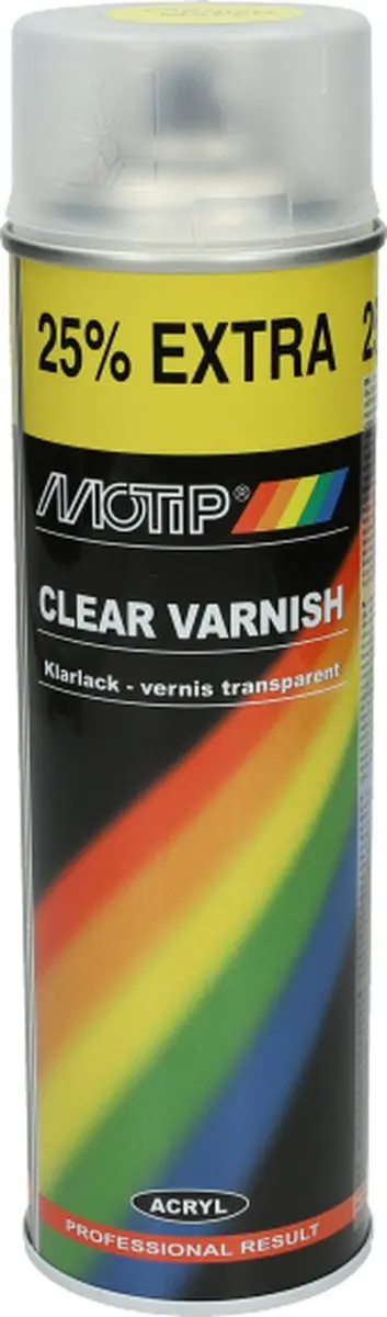 Motip Clear Varnish 400ML - Meerkleurig