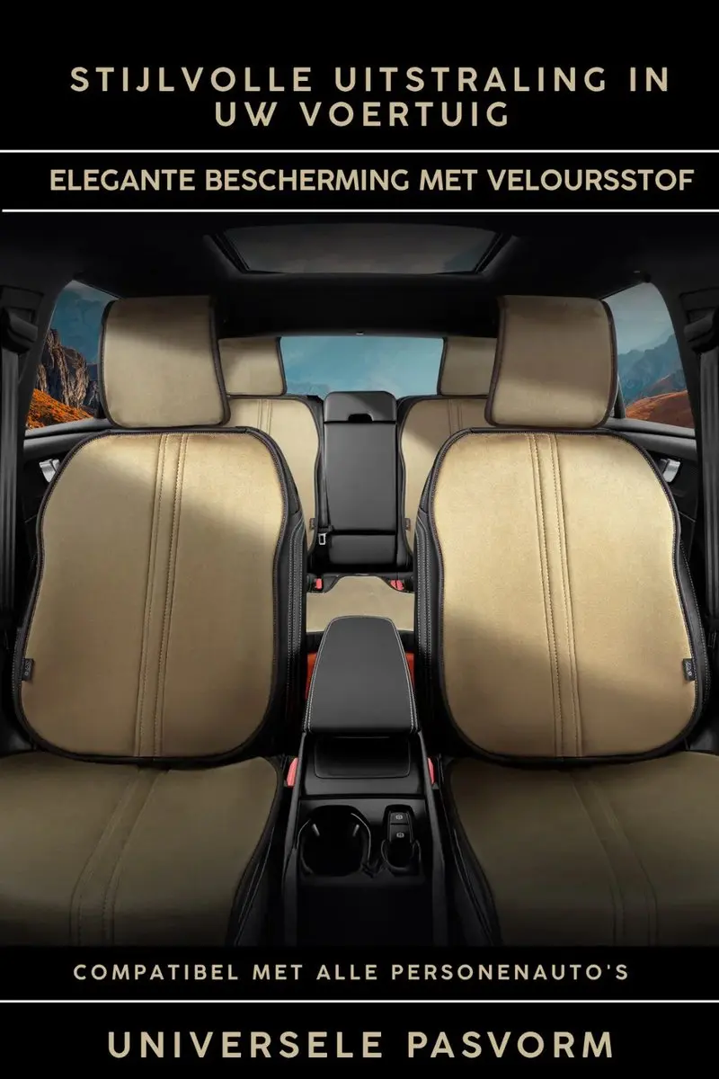 Panda Universele Autostoelhoezen Beige - Airbagcompatibel