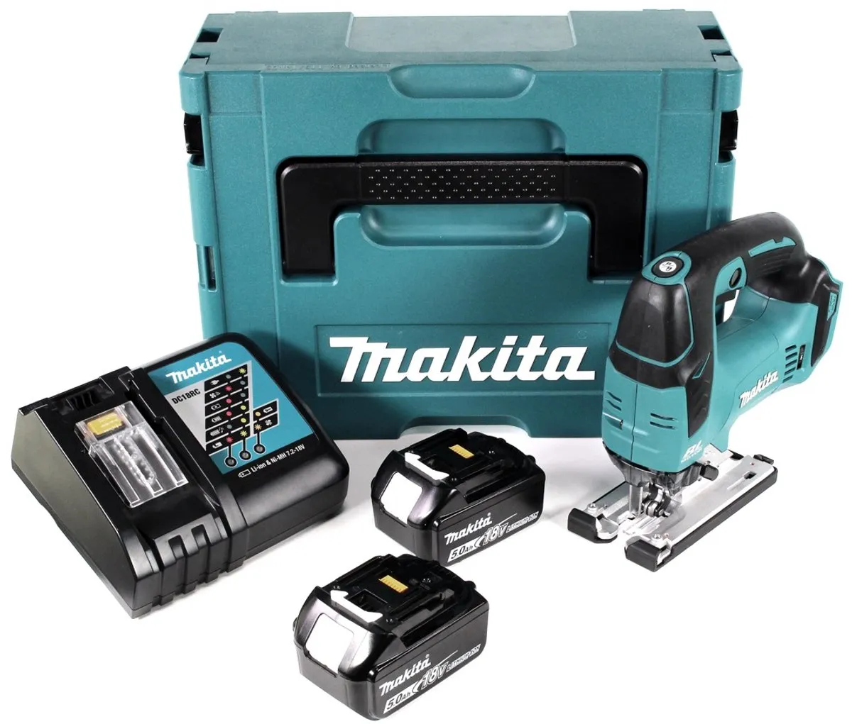 Makita DJV 182 RTJ Decoupeerzaag - 18V 5.0Ah - 2x Accu + Lader + Makpac - afbeelding 2 van 5