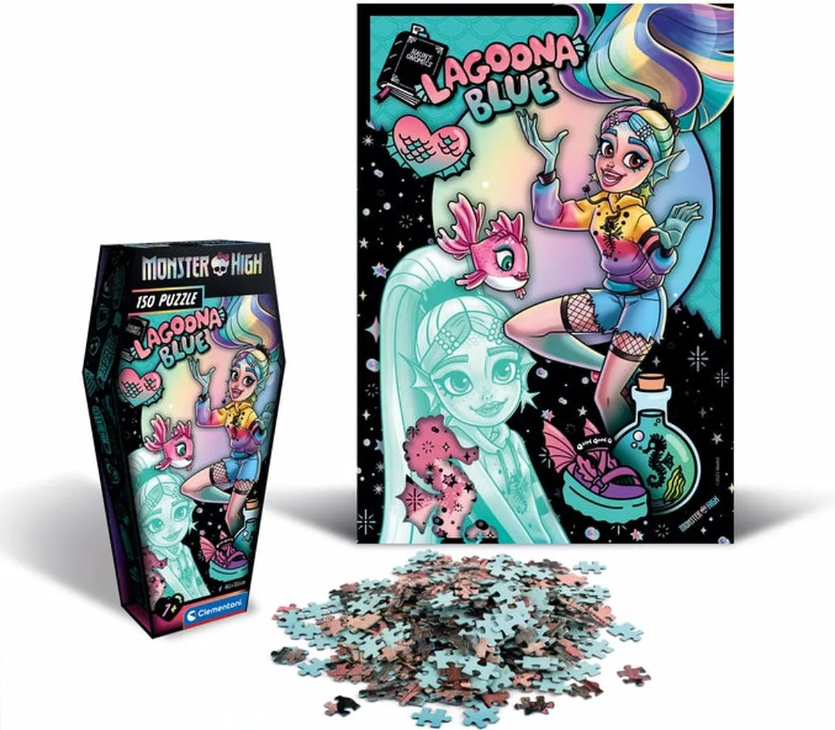 Clementoni Monster High Coffin Pack Lagoona Blue Puzzel 150 Stukjes