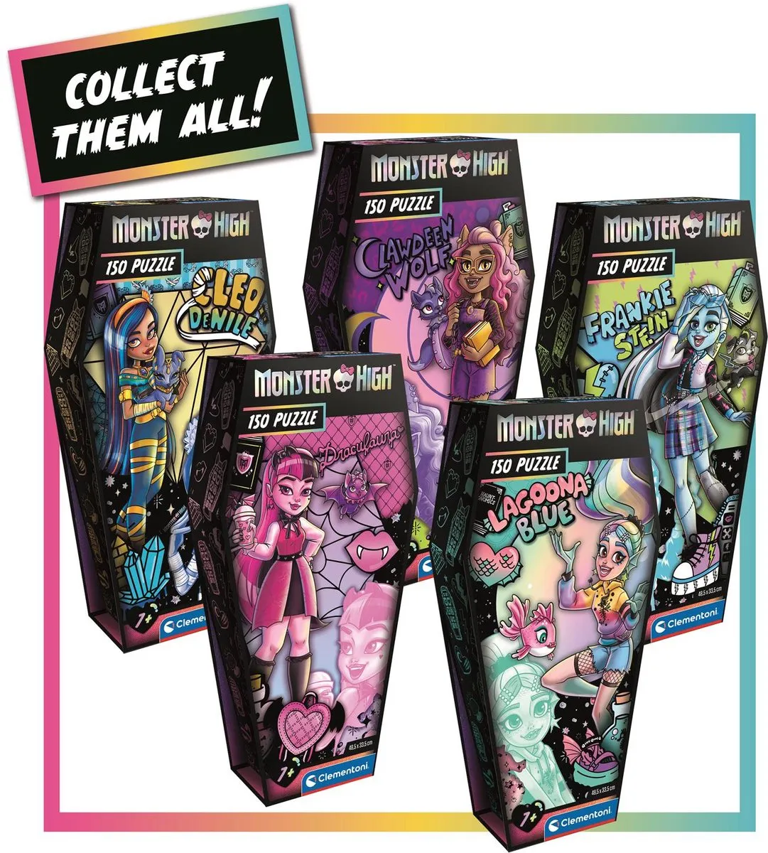 Clementoni Monster High Coffin Pack Lagoona Blue Puzzel 150 Stukjes