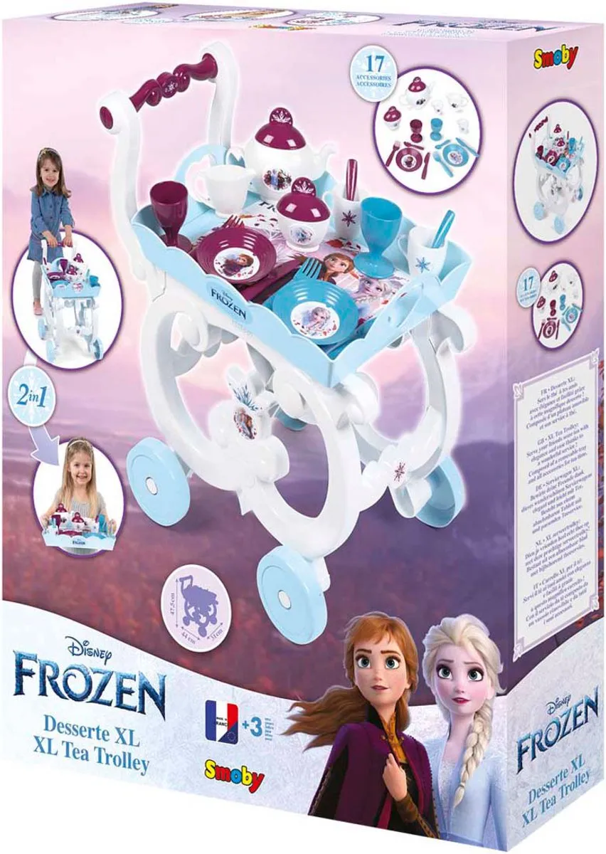 Smoby Frozen II Trolley - Blauw