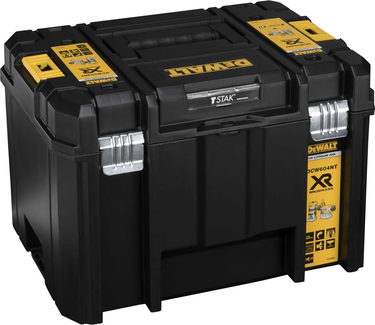 DeWalt DCW604NT Accu Boven- en Kantenfrees 18V Ø8mm