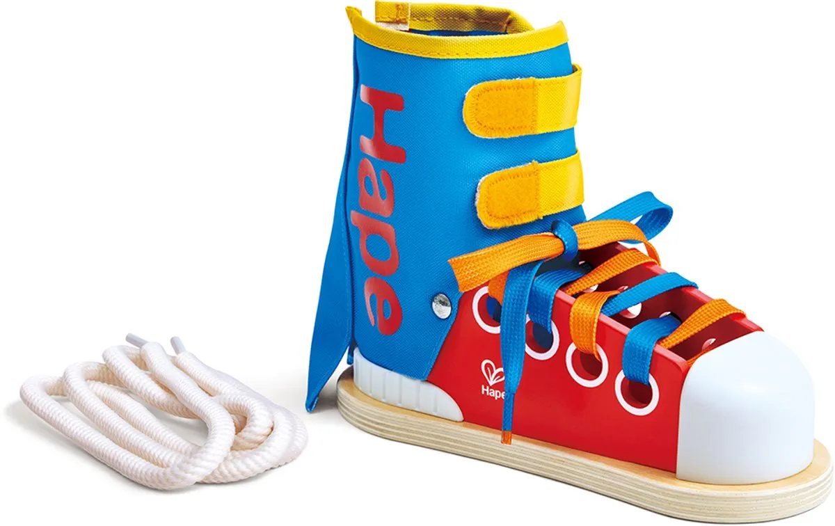 Hape Leren Veterstrikken Oefensneaker E1117