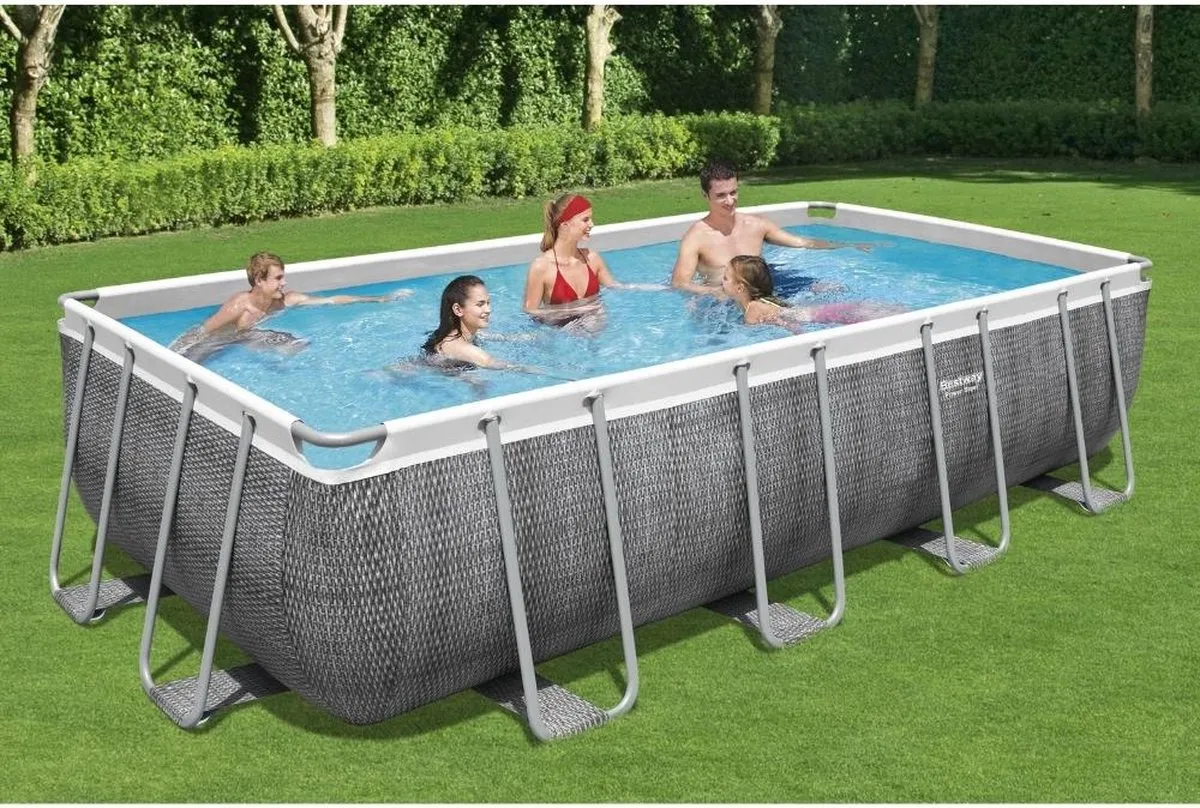 Bestway Power Steel Opzetzwembad 549x274x122cm - 14.812L - Zilver