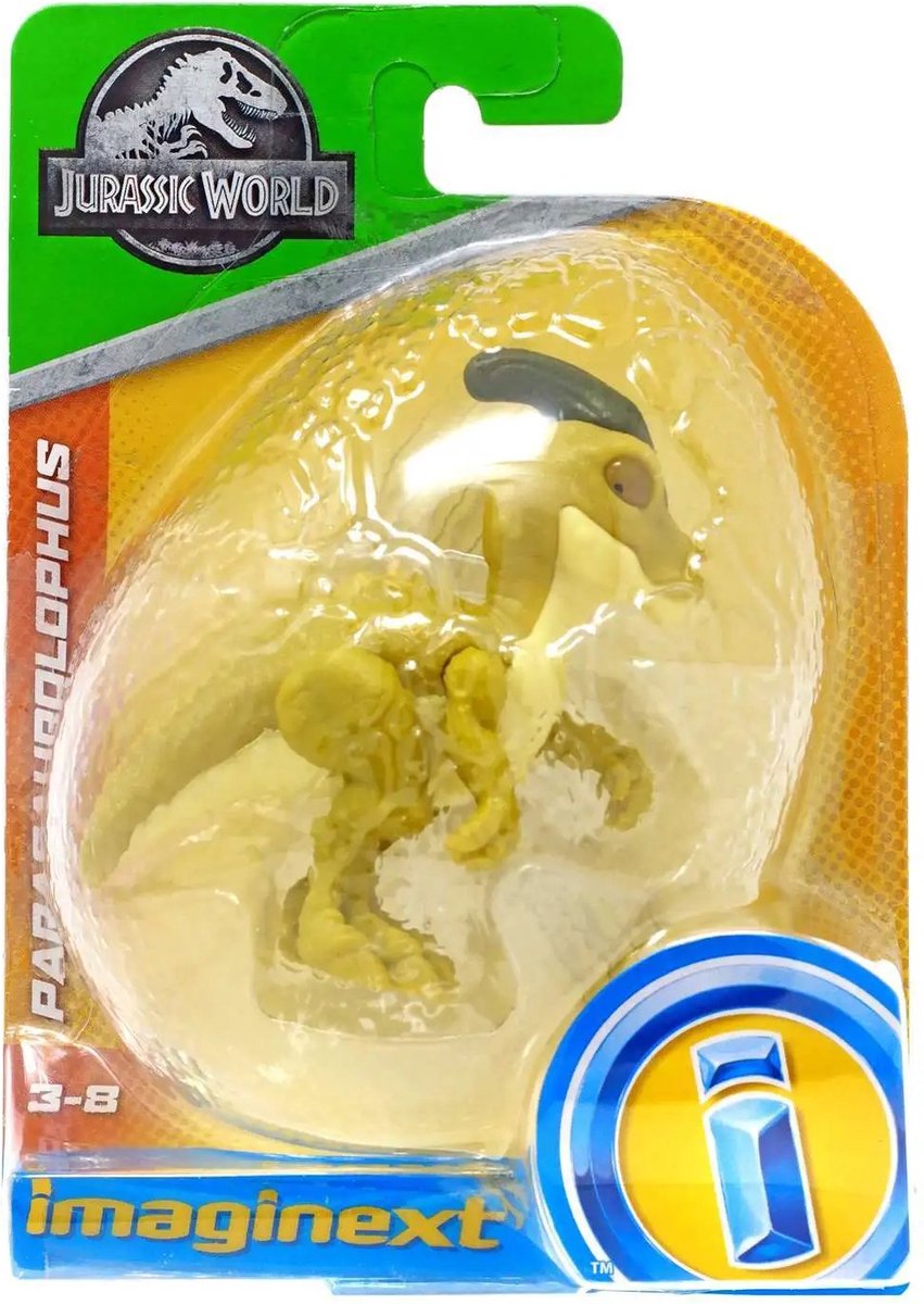 Jurassic World Parasaurolophus Mini Dinosau - 10 cm - Actiefiguur - Fisher Price
