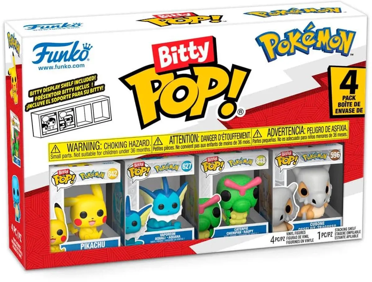 Funko Pokémon Bitty Pop! Series 1 - 4 Stuks - Multicolor