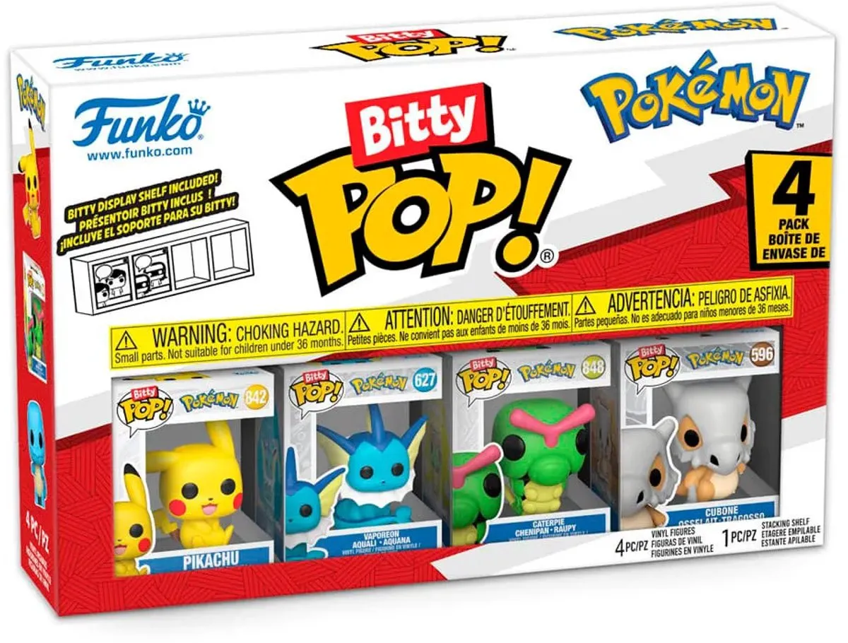 Funko Pokémon Bitty Pop! Series 1 - 4 Stuks - Multicolor