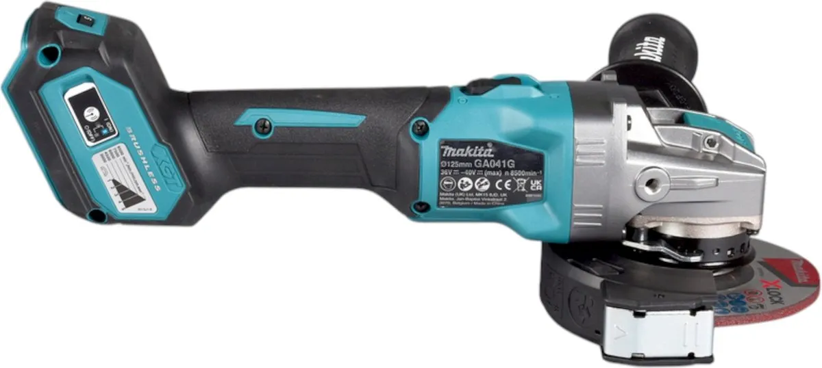 Makita GA041GZ Accu Haakse Slijper 125mm X-LOCK 40V Max