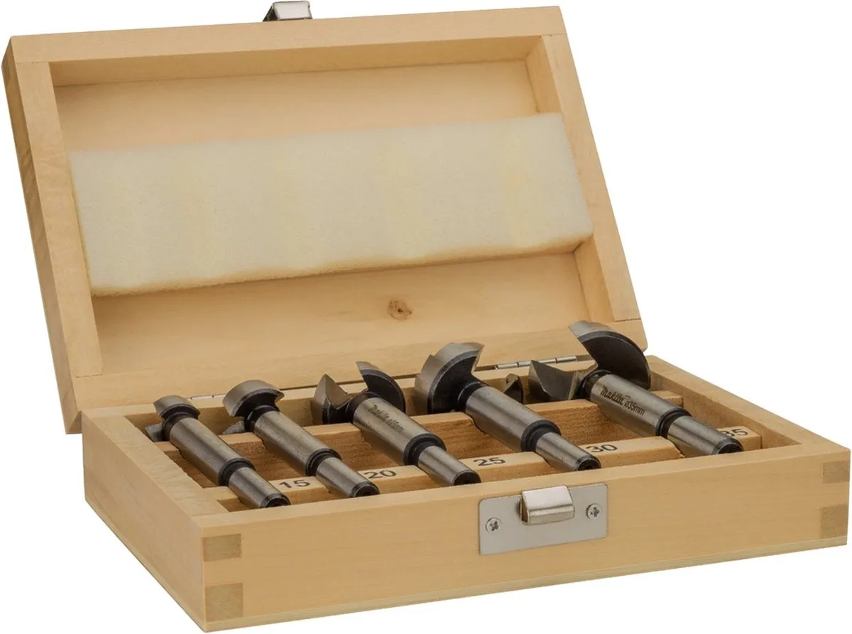 Makita D-47363 Scharniergatboorset 5-delig - 15-35mm