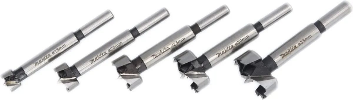 Makita D-47363 Scharniergatboorset 5-delig - 15-35mm