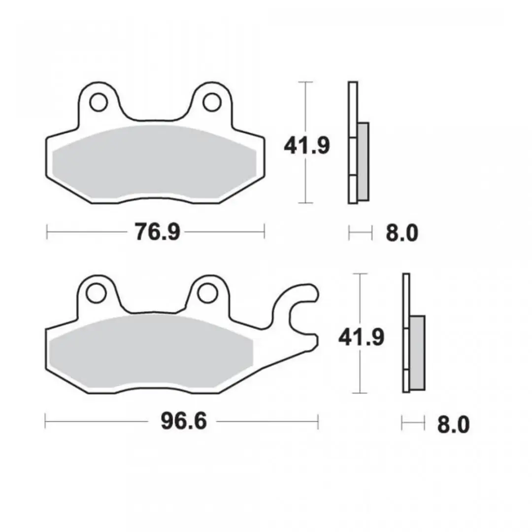 Nissin Remmen Plaquette Quad 50cc