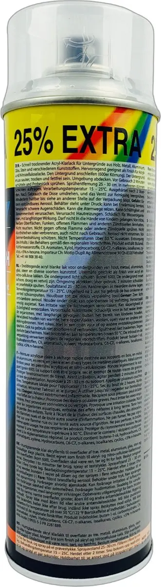 Motip Blanke Hoogglans Acryllak 500ml - Meerkleurig