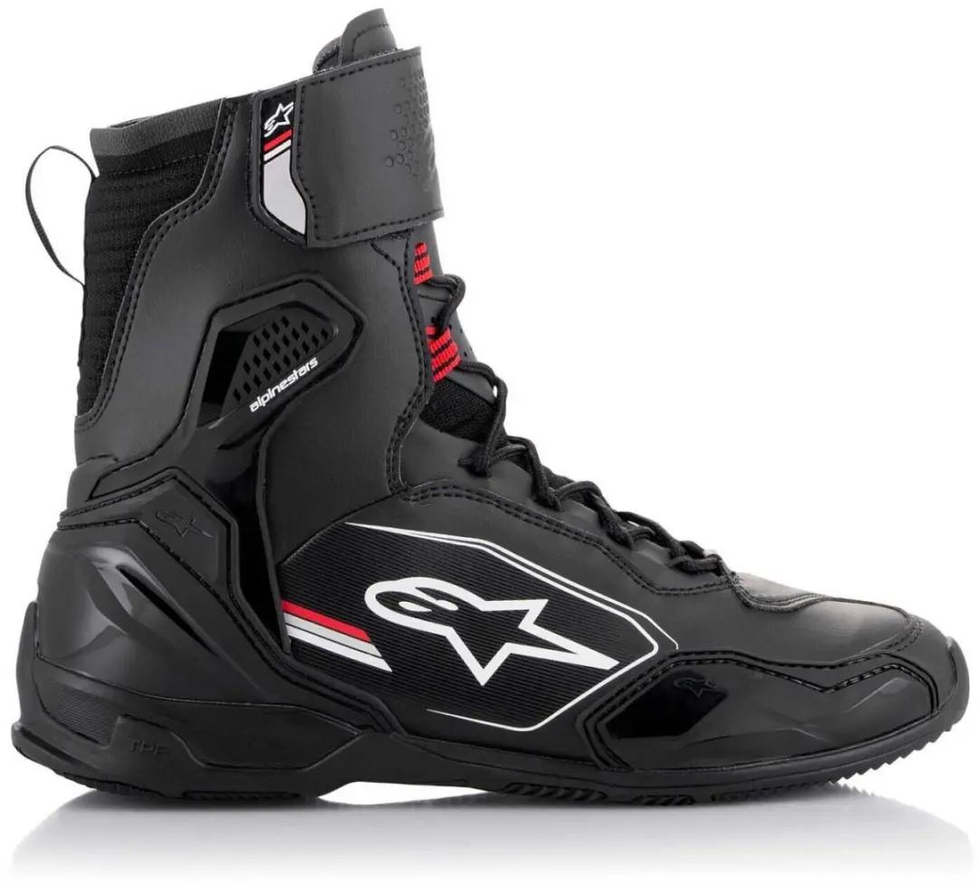 Alpinestars Superfaster Schoenen - Maat 46/47 - Zwart/Grijs/Lichtrood