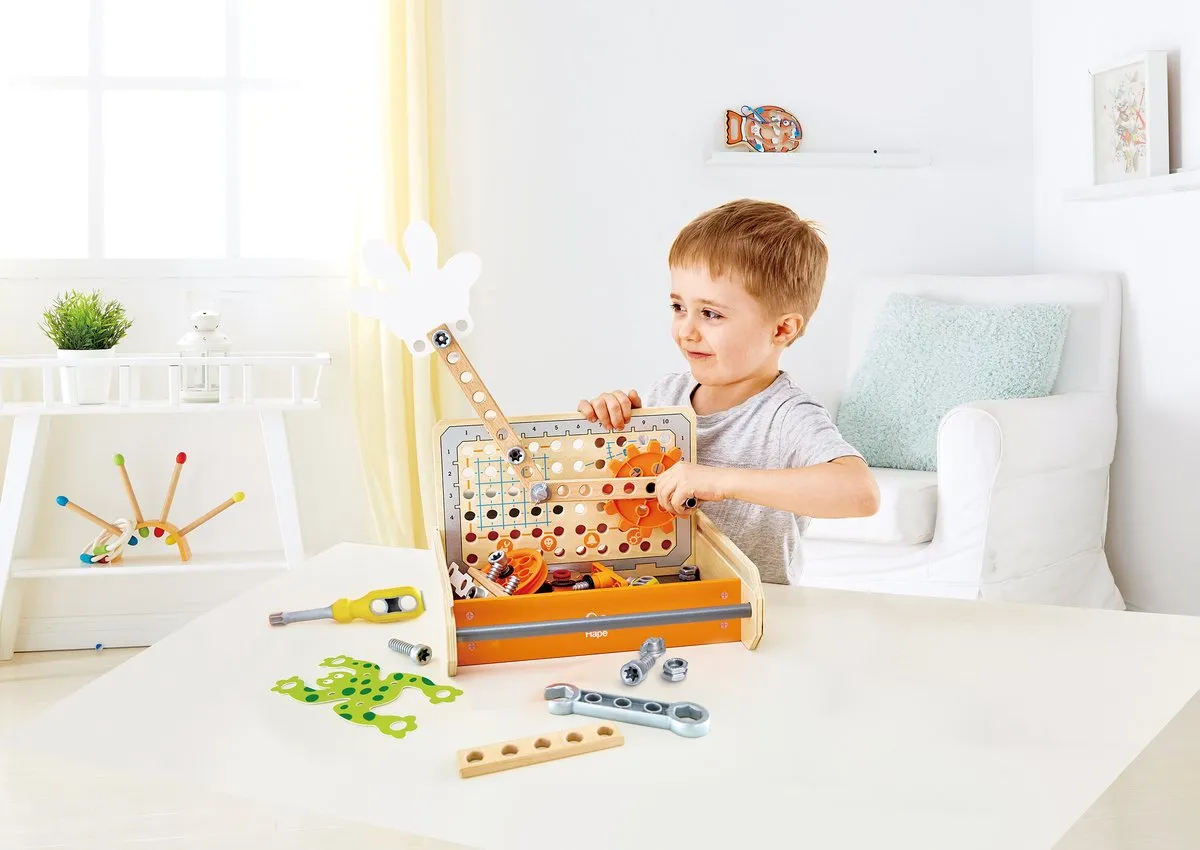 Hape Wetenschappelijke Experimenten E3029 Gereedschapskist - 32 Stuks - Multicolor - afbeelding 6 van 6