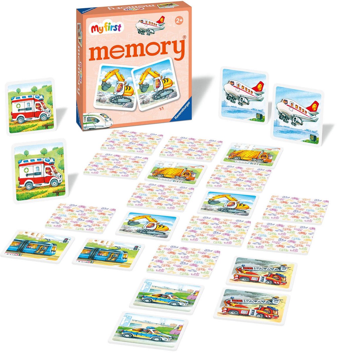 Ravensburger My first memory Kaartspel - Voertuigen