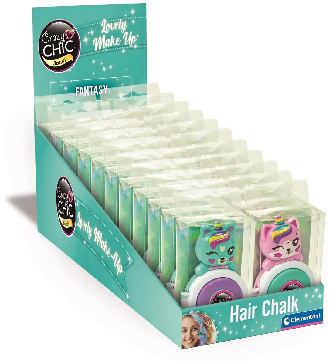 Clementoni Crazy Chic Haarkrijt Eenhoorn - Paars/Groen
