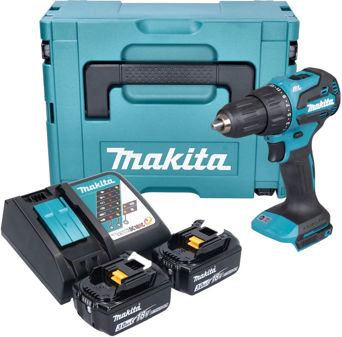 Makita DHP490RFJ Klopboormachine 18V