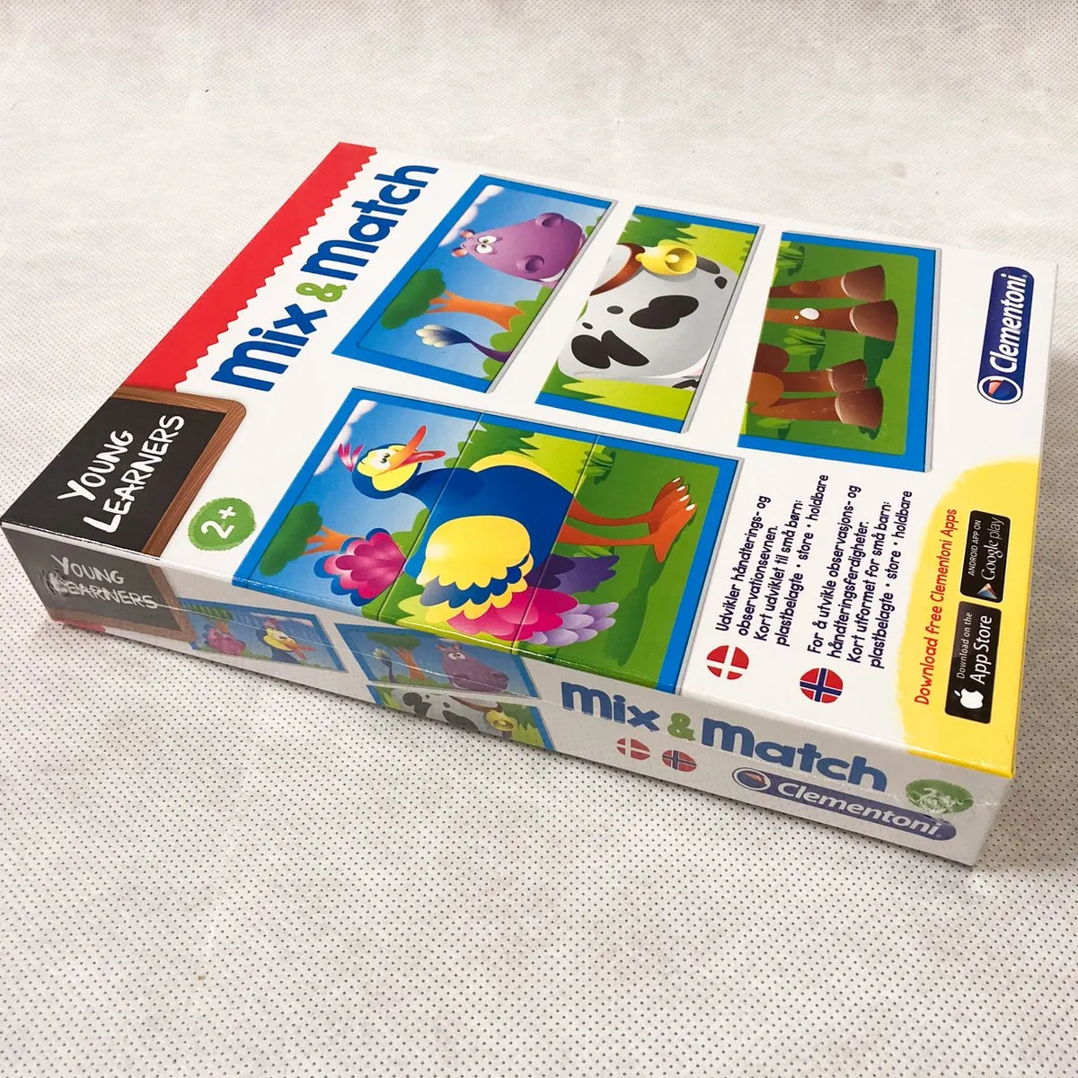 Clementoni Mix & Match Puzzel - 24 Kaarten - 8 Dieren - afbeelding 6 van 6