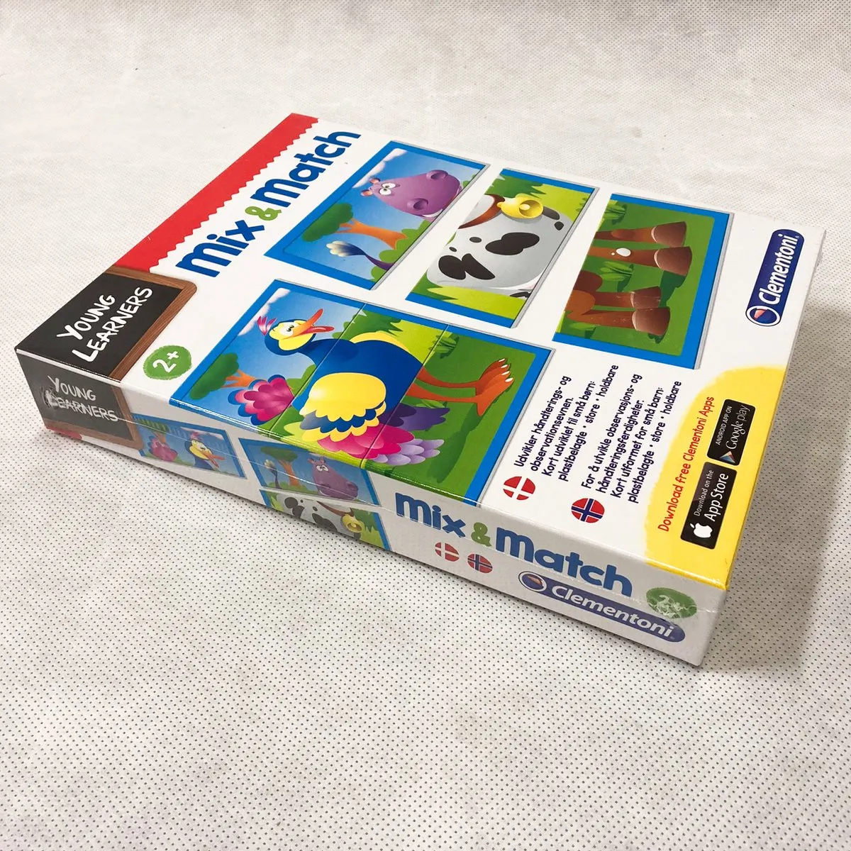 Clementoni Mix & Match Puzzel - 24 Kaarten - 8 Dieren