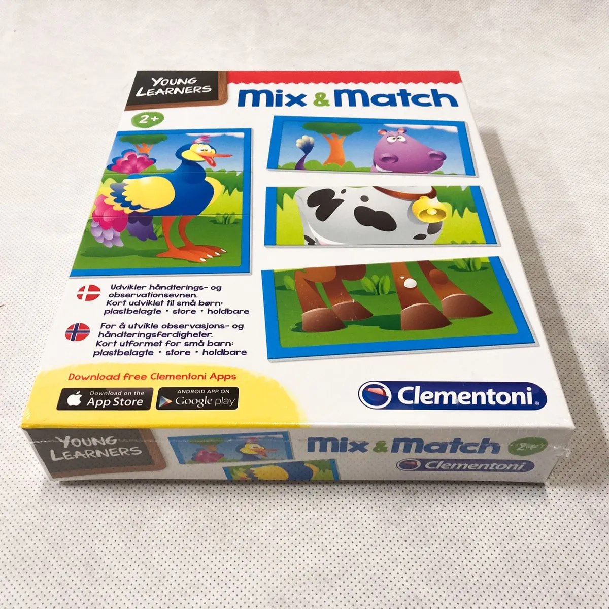 Clementoni Mix & Match Puzzel - 24 Kaarten - 8 Dieren