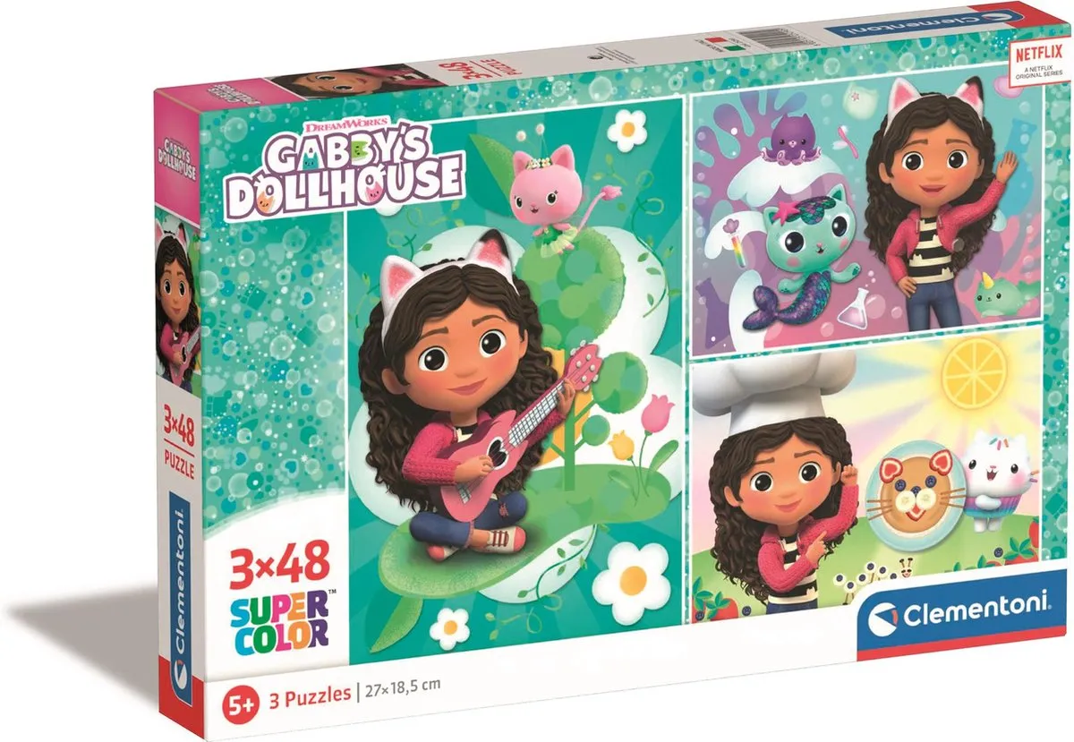 Clementoni Gabby's Dollhouse Puzzels 144 Stuks