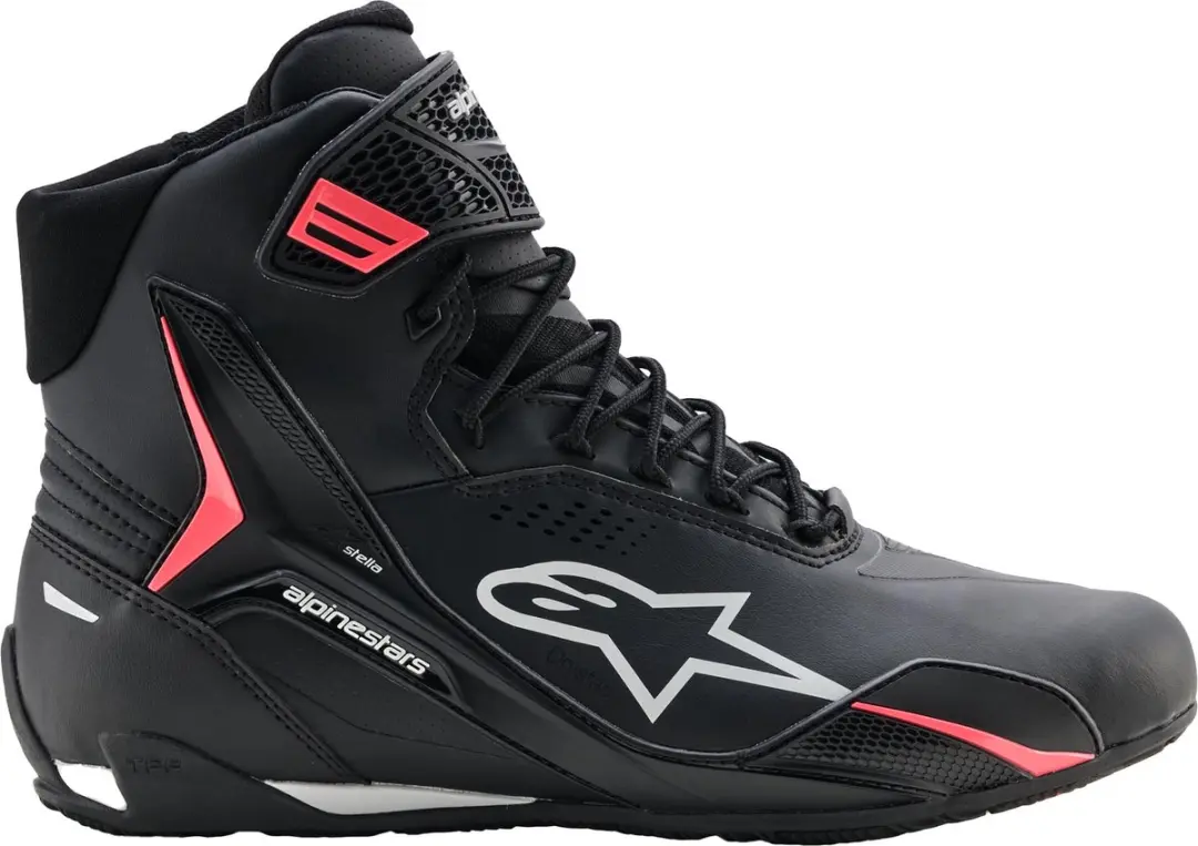 Alpinestars Stella Faster 4 Drystar Motorschoenen - Maat 40 - Grijs/roze/zwart