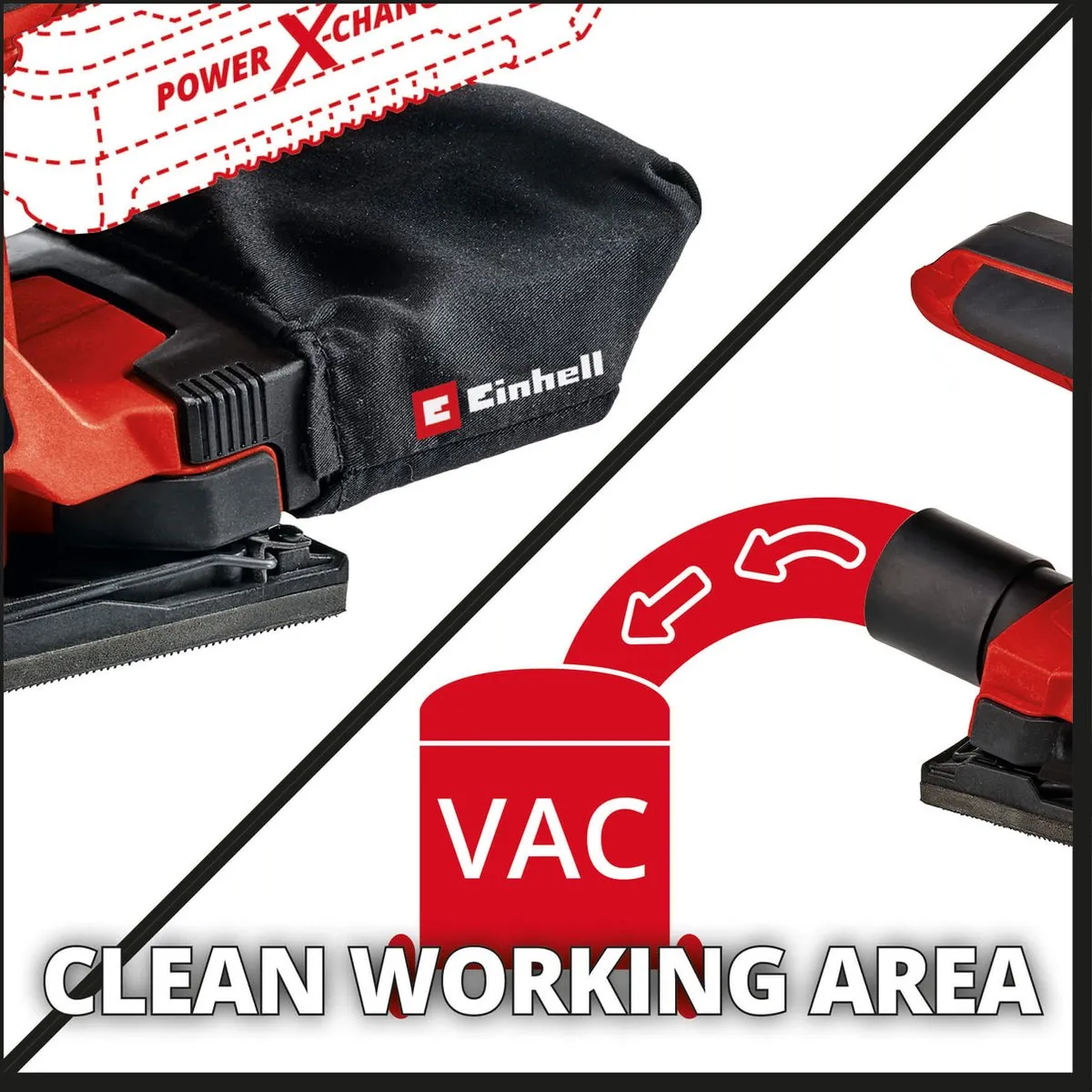 Einhell TC-OS 18/187 Li Solo Vlakschuurmachine - 24.000 tpm