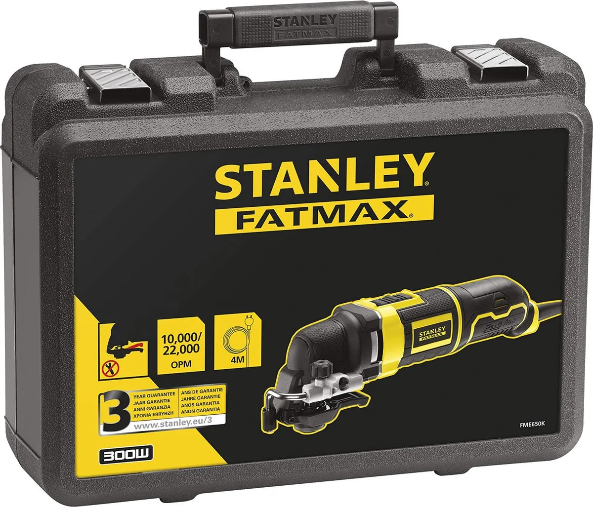 Stanley FatMax FME650K-QS Oscillerende Multitool 300W - 20 Accessoires