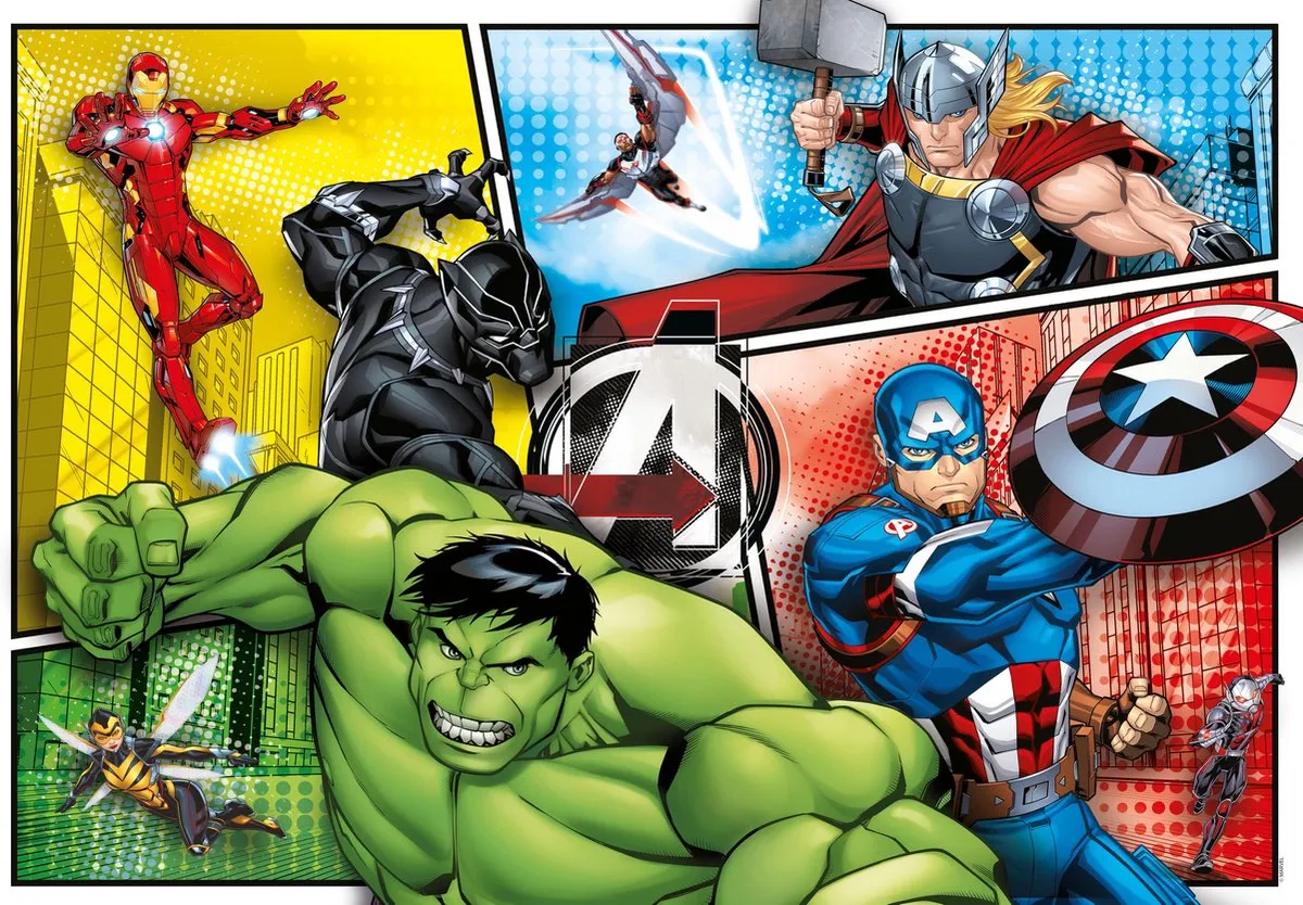 Clementoni Avengers Puzzel 104 Stuks - Multi Kleur