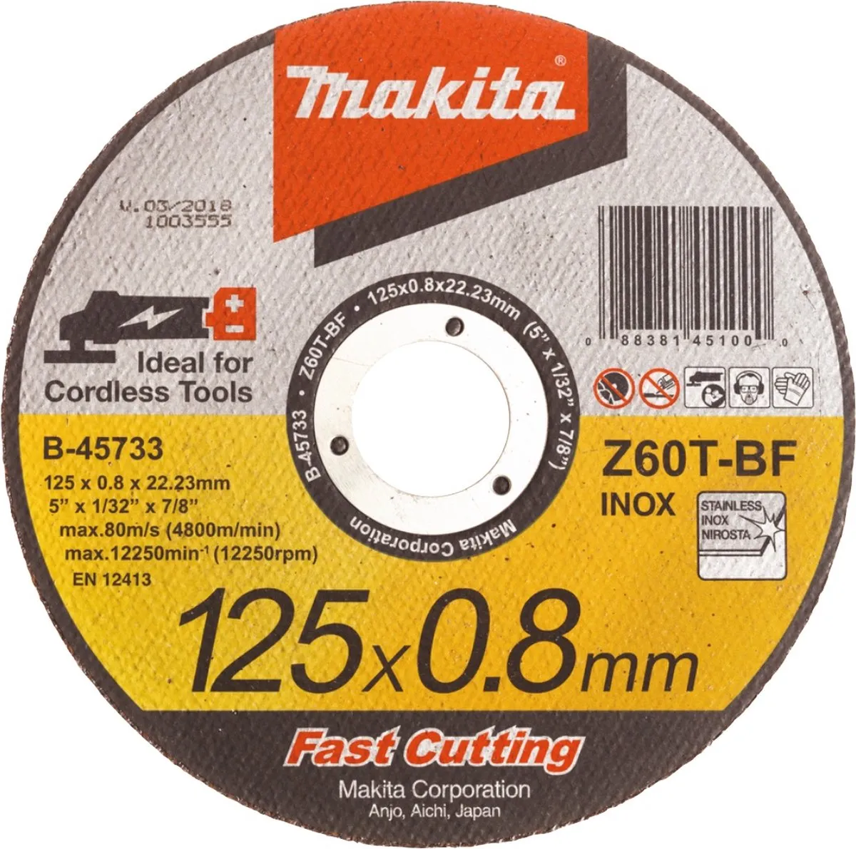 Makita B-45733 Snijschijf 125mm - 10 Stuks