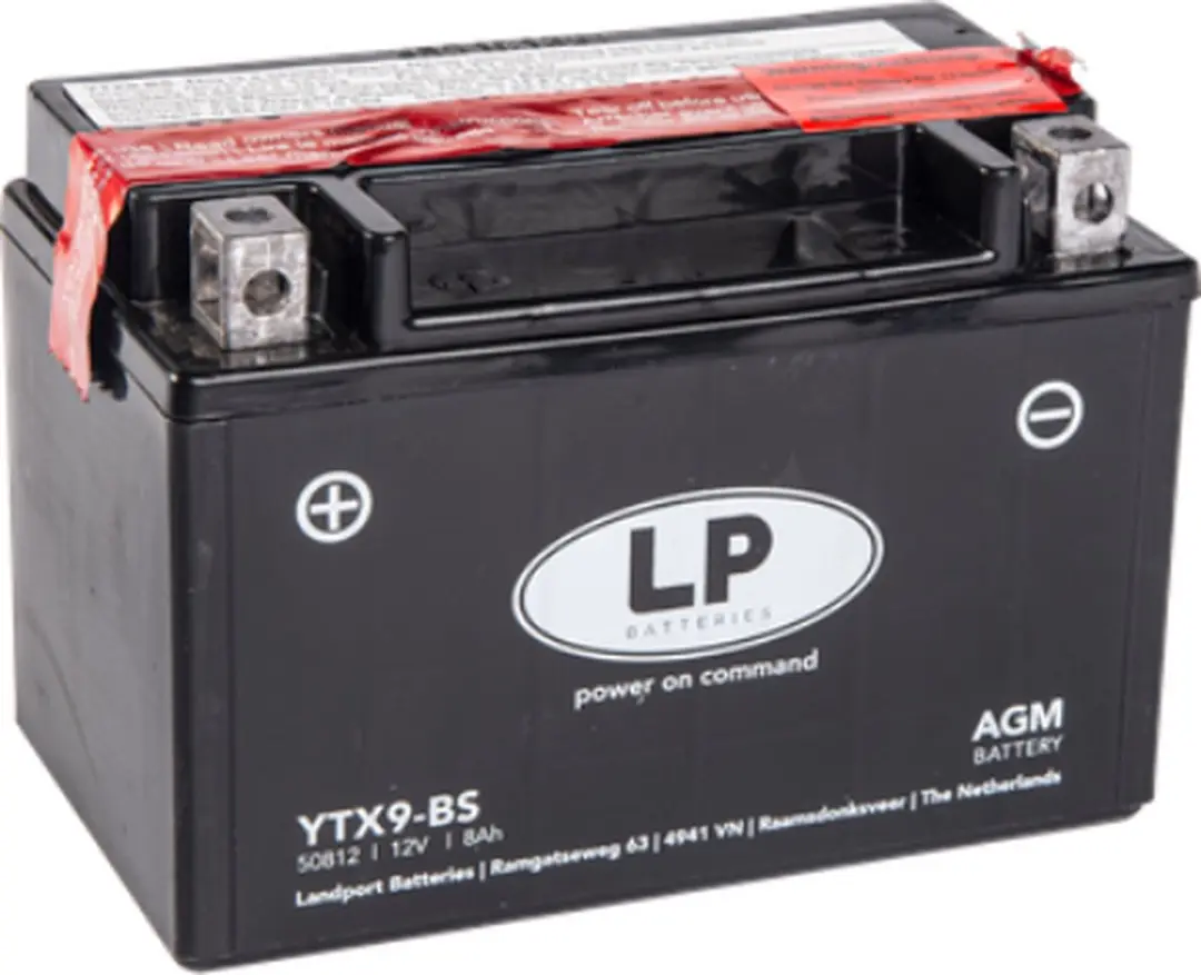 Landport Motor AGM Accu 12V 8Ah YTX9-BS