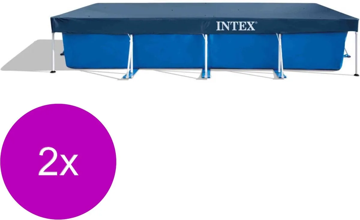 Intex Afdekzeil 28039 - 2x450x220cm Grijs
