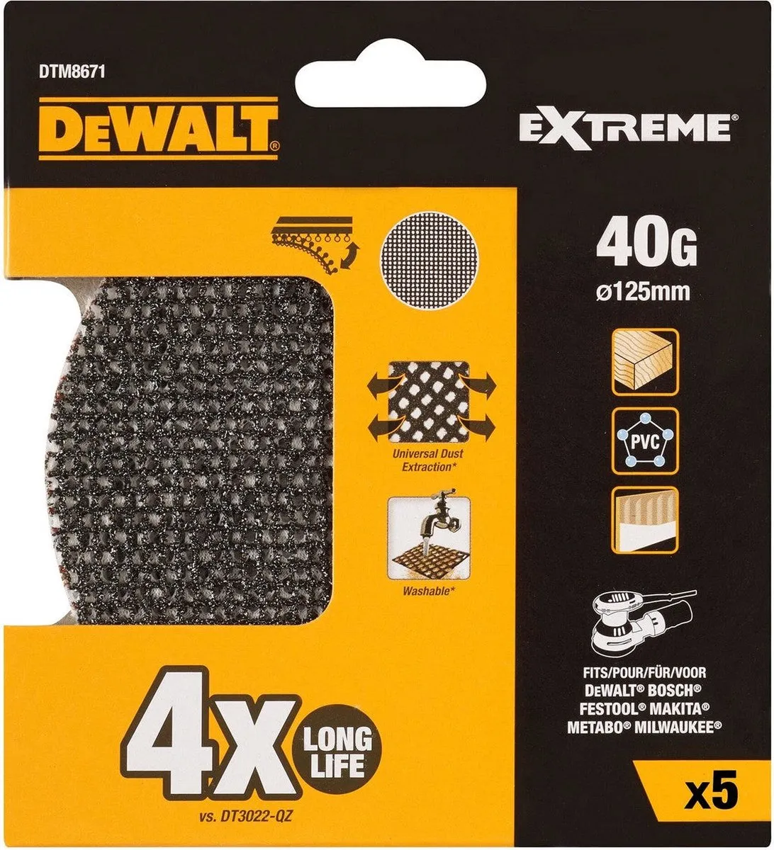 DeWalt DTM8671 Mesh Schuurgaas 125mm - K40