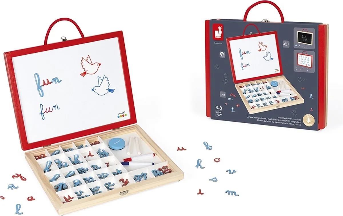 Janod Essentiel 4-in-1 Cursieve Letterkit