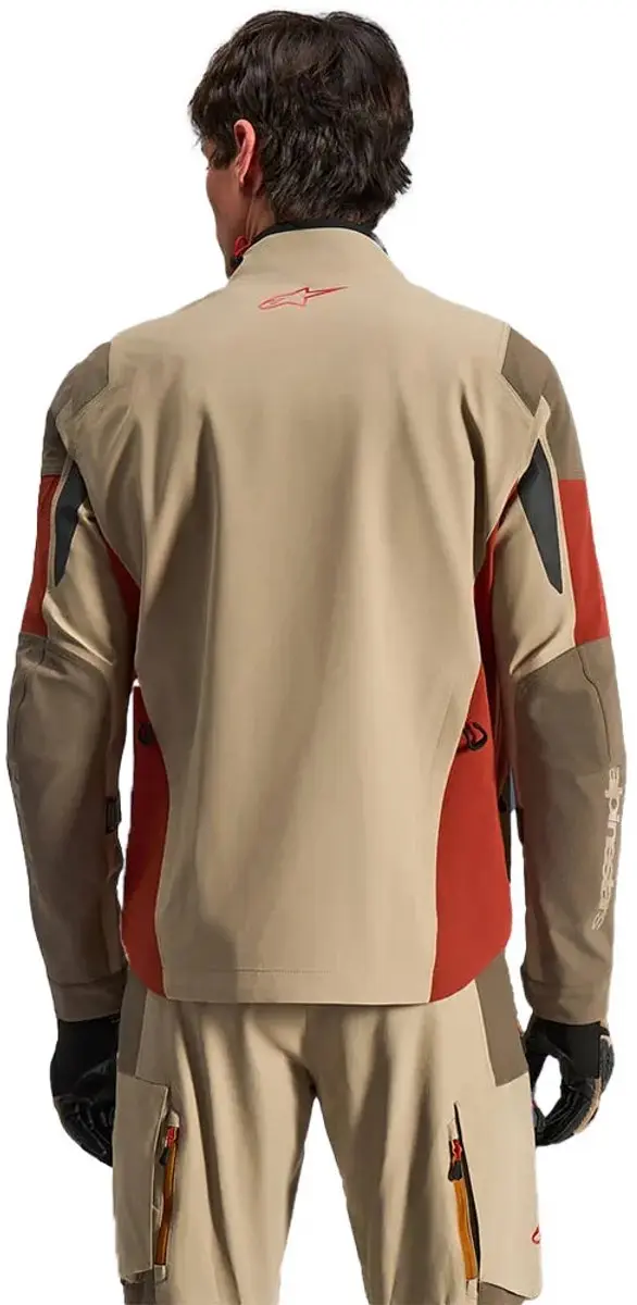 Alpinestars Maxdura Drystar XF Motorjas - XL - Bruin/Beige/Rood